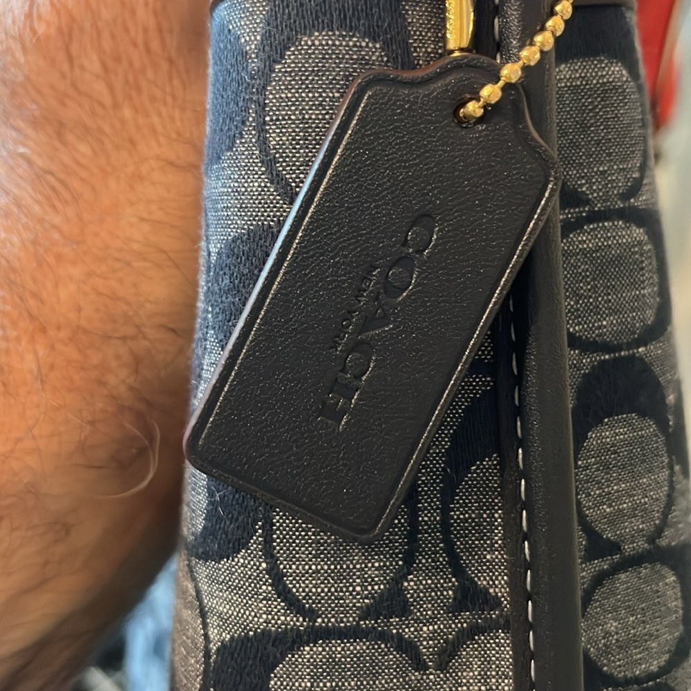 NWOT Coach Molly Bucket Crossbody Bag in Denim Signature Fabric - Picture 12 of 12